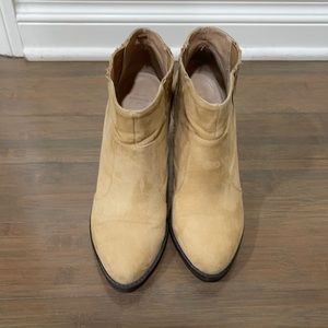 Zara tan booties